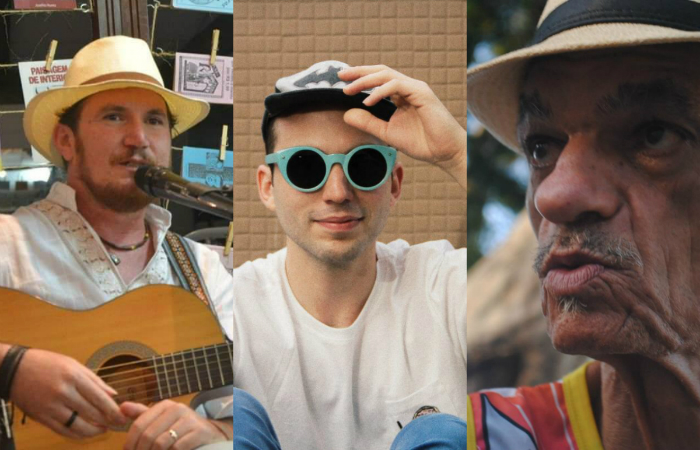 Neudo Oliveira, Paes e Helinho Sampaio são as atrações do festival. Foto: Divulgação/ Neudo Oliveira, Paes e Helinho Sampaio são as atrações do festival. Foto: Divulgação/