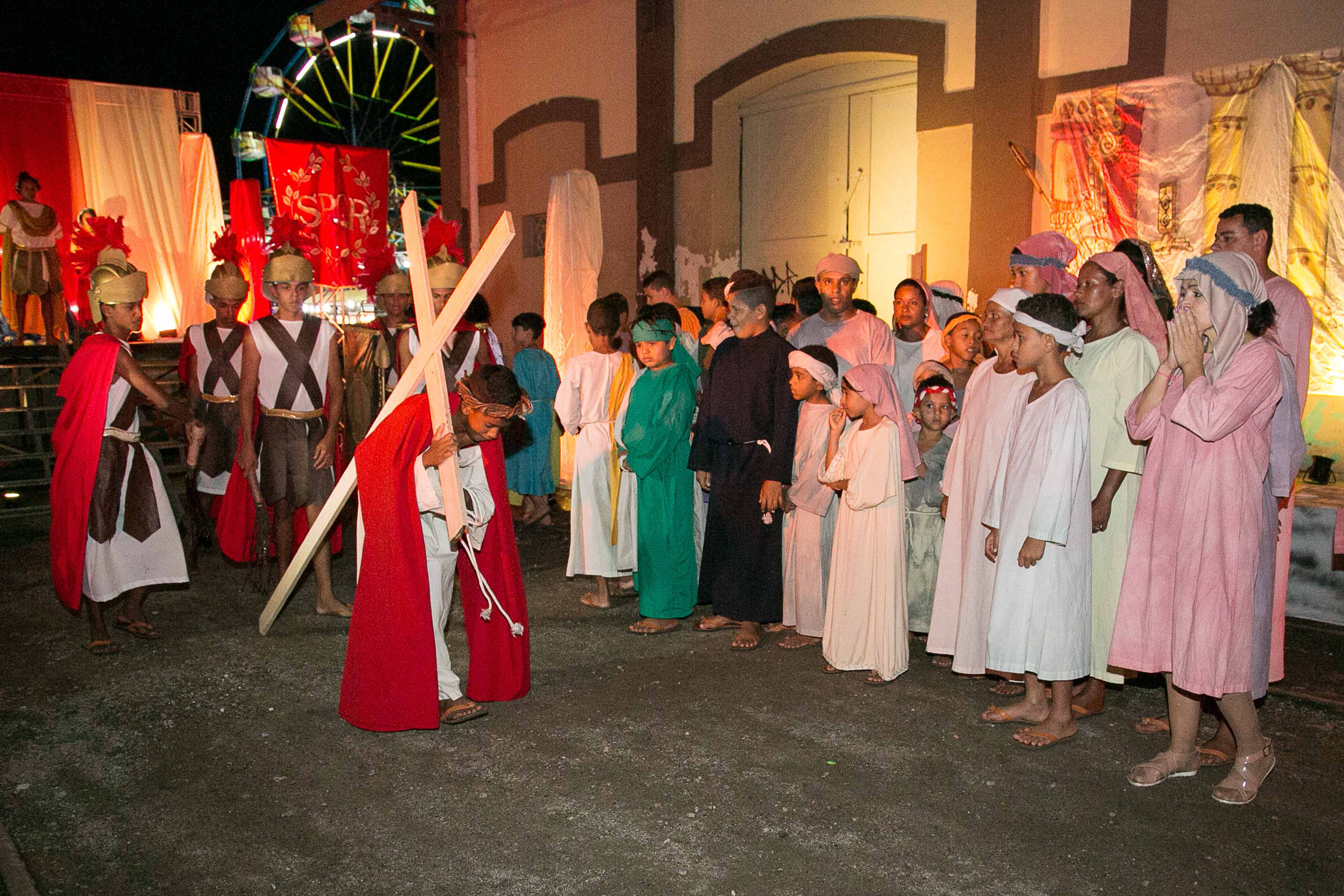 Encenação da Paixão em Caruaru acontece no Morro do Bom Jesus. Crédito: Jorge Farias/Divulgação