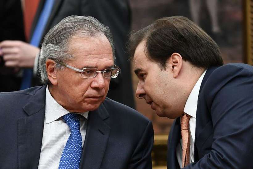 Guedes e Maia deram o aval para que a Câmara já comece a discutir a reforma tributária, mesmo com a PEC da Previdência ainda em votação. Foto: Evaristo Sá/CB/D.A Press - 3/4/19/ Guedes e Maia deram o aval para que a Câmara já comece a discutir a reforma tributária, mesmo com a PEC da Previdência ainda em votação. Foto: Evaristo Sá/CB/D.A Press - 3/4/19/