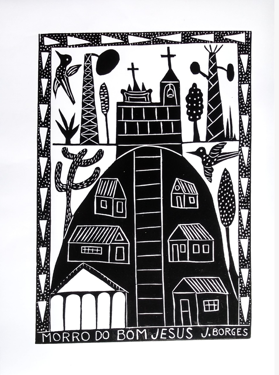 O Morro do Bom Jesus também também será destaque no trabalho de J.Borges para o São João de Caruaru. Crédito J.Borges/Divulgação Prefeitura de Caruaru