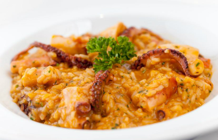 Il Pastifcio Risotto di polipo e gamberi. Foto: Restaurant Week/Divulgação