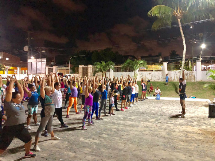 Exercícios são realizados nas terças e sextas, das 19h30 às 20h30. Fotos: Natália Santos/SEEJ/