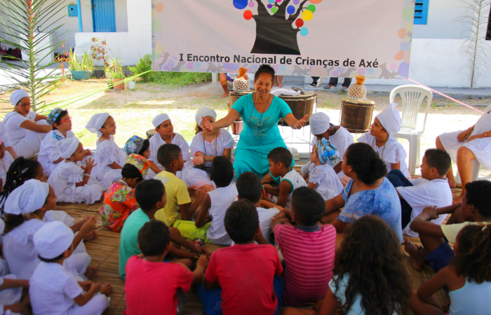 I Encontro Nacional de Crianças de Axé no Terreiro Axé Talabi, em abril de 2017. Foto: Rennan Peixe/Divulgação/ I Encontro Nacional de Crianças de Axé no Terreiro Axé Talabi, em abril de 2017. Foto: Rennan Peixe/Divulgação/
