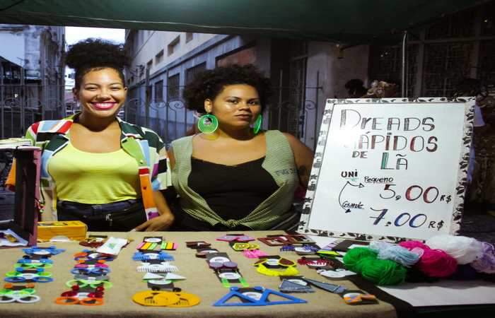 Rayza Oliveira e Thalita (Duafe arte Negra). Foto: Karla Fagundes/Divulgação