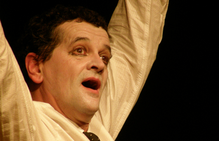 O mímico francês Laurent Decol. Foto: Divulgação/ O mímico francês Laurent Decol. Foto: Divulgação/