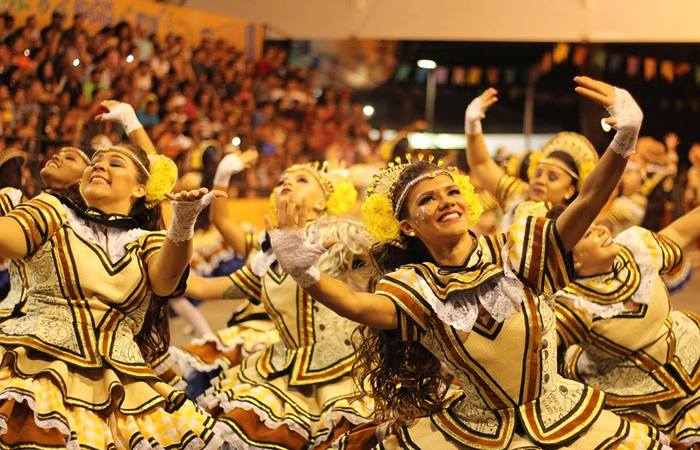 Espetáculo "Ventre Chão, Sagração%u201D, apresentado em 2018. Foto: Samuel Calado/DP