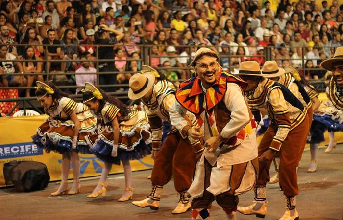 Espetáculo "Ventre Chão, Sagração%u201D, apresentado em 2018. Foto: Samuel Calado/DP