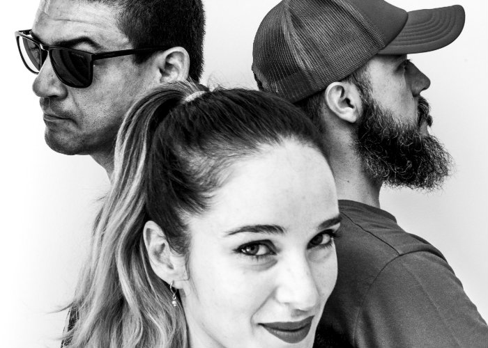 Kira Aderne, Tárcio Luna e Bruno Kiss apostam numa sonoridade de rock alternativo. Foto: David Nat/Divulgação/ Kira Aderne, Tárcio Luna e Bruno Kiss apostam numa sonoridade de rock alternativo. Foto: David Nat/Divulgação/