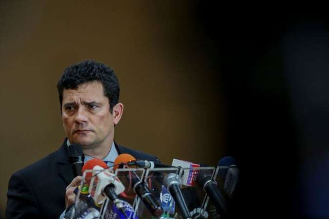 Sérgio Moro: ''Não tem nenhuma orientação ali naquelas mensagens''. Foto: AFP / Michael DANTAS/ Sérgio Moro: ''Não tem nenhuma orientação ali naquelas mensagens''. Foto: AFP / Michael DANTAS/
