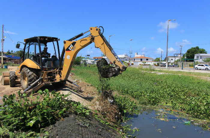 Limpeza de canais e prevenção nos morros estão na lista de prioridades. Foto: Divulgação /PMO/ Limpeza de canais e prevenção nos morros estão na lista de prioridades. Foto: Divulgação /PMO/