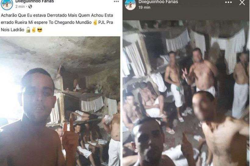 Diego Alves Farias aparece em fotos dentro da Casa de Prisão Provisória (CPP) de Luziânia. Foto: TV Anhanguera/Reprodução/Foto: TV Anhanguera/Reprodução Diego Alves Farias aparece em fotos dentro da Casa de Prisão Provisória (CPP) de Luziânia. Foto: TV Anhanguera/Reprodução/Foto: TV Anhanguera/Reprodução