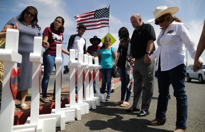 Censo 83% da população de El Paso, cidade em que o ataque deixou 22 mortos, é hispânica. Foto: Mario Tama/Getty Images/AFP./ Censo 83% da população de El Paso, cidade em que o ataque deixou 22 mortos, é hispânica. Foto: Mario Tama/Getty Images/AFP./
