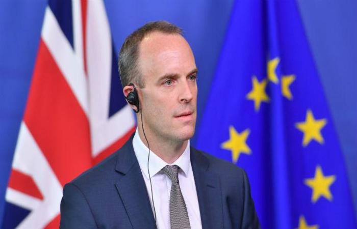 O novo ministro britânico das Relações Exteriores, Dominic Raab, pediu para a União Europeia (UE) negociar um novo acordo para evitar que a saída do Reino Unido seja uma calamidade. Foto: EMMANUEL DUNAND / AFP/ O novo ministro britânico das Relações Exteriores, Dominic Raab, pediu para a União Europeia (UE) negociar um novo acordo para evitar que a saída do Reino Unido seja uma calamidade. Foto: EMMANUEL DUNAND / AFP/
