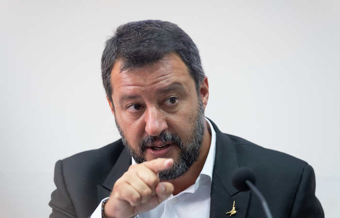 Matteo Salvini, ministro do Interior e vice-premiê. Foto: Eliano Imperato/AFP/ Matteo Salvini, ministro do Interior e vice-premiê. Foto: Eliano Imperato/AFP/
