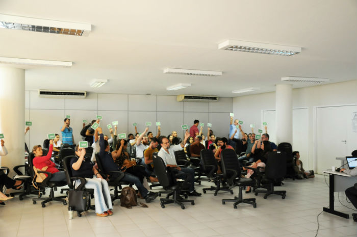 Em votação no Conuni, Carta de Recusa foi aprovada por maioria. Foto: Univasf/Divulgação./ Em votação no Conuni, Carta de Recusa foi aprovada por maioria. Foto: Univasf/Divulgação./