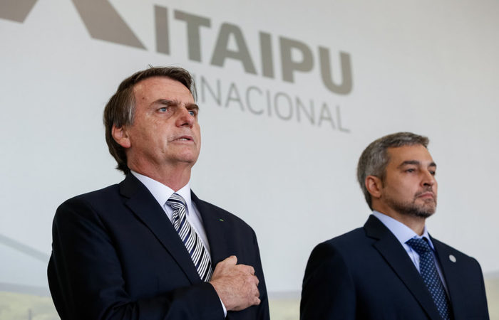 Jair Bolsonaro e Mario Abdo Benítez, presidente do Paraguai. Foto: Alan Santos/PR/ Jair Bolsonaro e Mario Abdo Benítez, presidente do Paraguai. Foto: Alan Santos/PR/