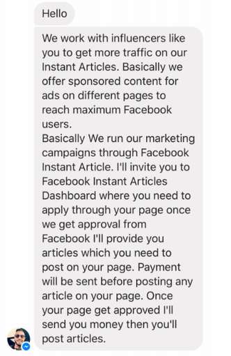 Hacker entrou em contato com editores da revista sugerindo parceria para publicação de artigos do Instant Articles no Facebook
Foto; Reprodução/ Hacker entrou em contato com editores da revista sugerindo parceria para publicação de artigos do Instant Articles no Facebook
Foto; Reprodução/