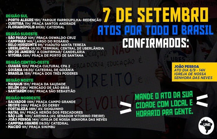 Foto: Divulgação / UNE/ Foto: Divulgação / UNE/