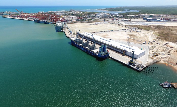Grupo de trabalho será montado para dar suporte à retomada da obra no trecho até o Porto de Suape. Foto: Porto de Suape/Divulgação
