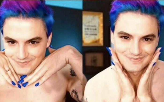 Youtuber aparece de unhas pintadas em montagem que viralizou no Facebook. Foto: Twitter/Reprodução/ Youtuber aparece de unhas pintadas em montagem que viralizou no Facebook. Foto: Twitter/Reprodução/