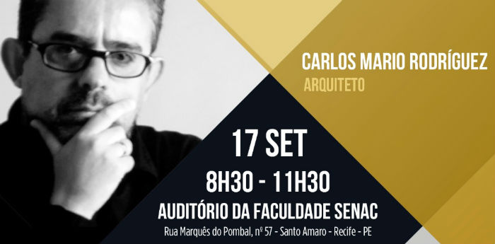 Arquiteto e ex-gerente da Empresa de Desenvolvimento Urbano de Medellín, Carlos Mario Rodríguez, estará pela primeira vez em Pernambuco./