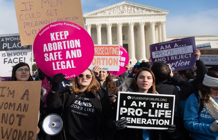 A taxa de abortos em 2017 atingiu seu nível mais baixo desde que a Corte Suprema decidiu, em 1973, que abortar era um direito das mulheres em todo o país - Créditos: AFP./