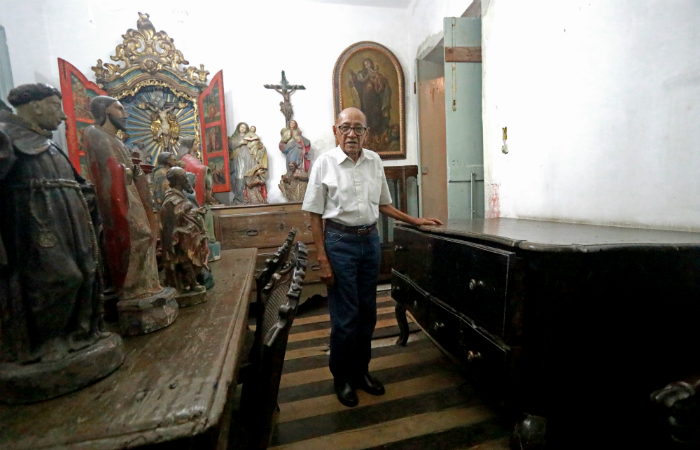 Zé Santeiro sonha em ver as peças em um museu