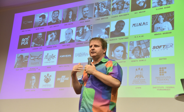 Para Pierre Lucena, o evento serve para mostrar o que é feito em Pernambuco em termos de tecnologia e inovação. Foto: Beto Oliveira/Divulgação