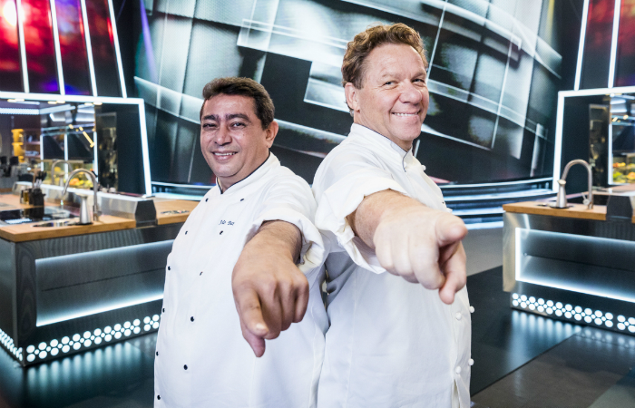 Batista e Claude Troisgros. Foto: Victor Pollak/Globo