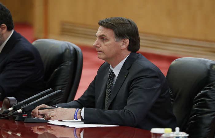 O esforço de Bolsonaro faz parte de estratégia do presidente de tentar melhorar a imagem do governo diante da crise no PSL./Foto: Yukie Nishizawa/POOL/AFP