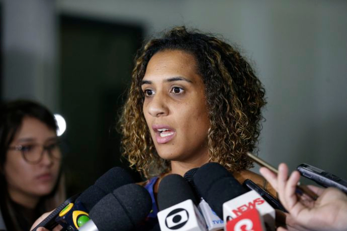 Na foto, Anielle Franco, irmã da vereadora Marielle Franco (PSOL), assassinada em março./Foto: Fernando Frazão/Agência Brasil Na foto, Anielle Franco, irmã da vereadora Marielle Franco (PSOL), assassinada em março./Foto: Fernando Frazão/Agência Brasil