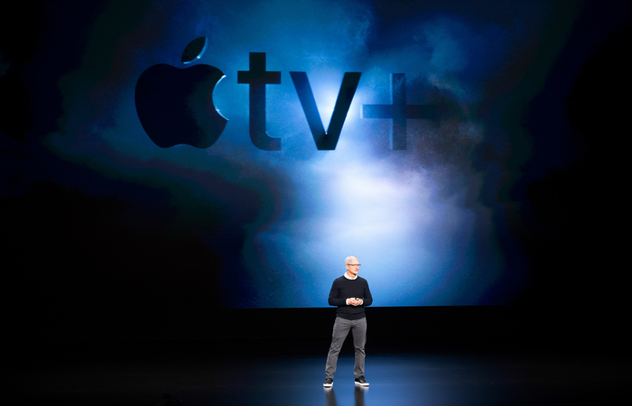 Guerra dos serviços de TV por assinatura on demand foi aberta pelo CEO da Apple, Tim Cook/NOAH BERGER / AFP Guerra dos serviços de TV por assinatura on demand foi aberta pelo CEO da Apple, Tim Cook/NOAH BERGER / AFP