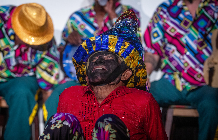 Martelo dá vida ao personagem Mateus há 60 anos. Apresentação no Galpão das Artes, em Limoeiro. Foto: Samuel Calado