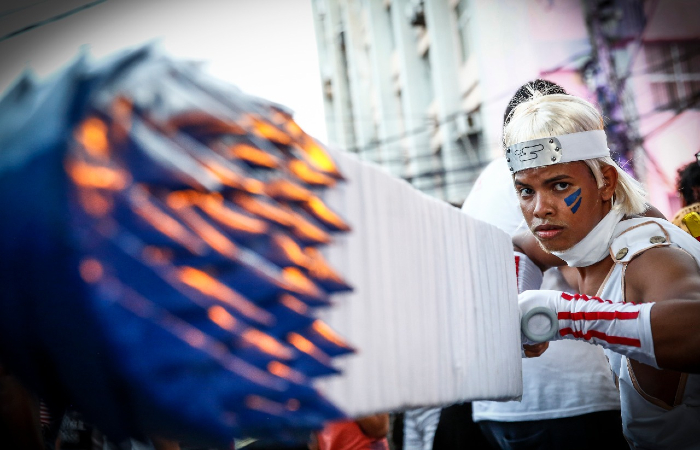 O promotor de vendas Gabriel dos Santos veio de Limoeiro para participar da feira japonesa.