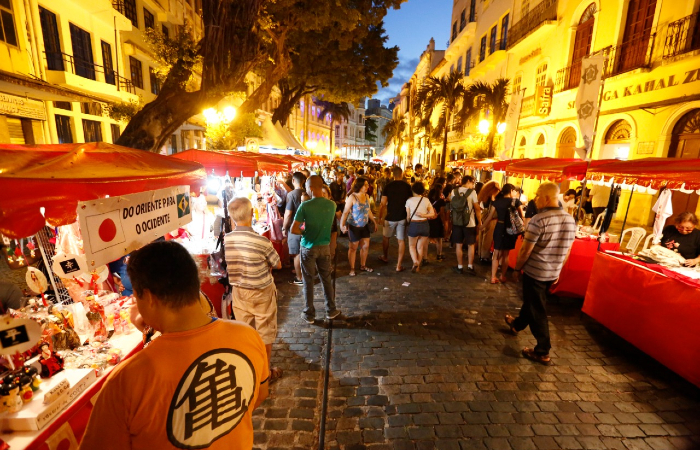 Rua do Bom Jesus foi um dos pontos de cultura japonesa neste domingo (24).