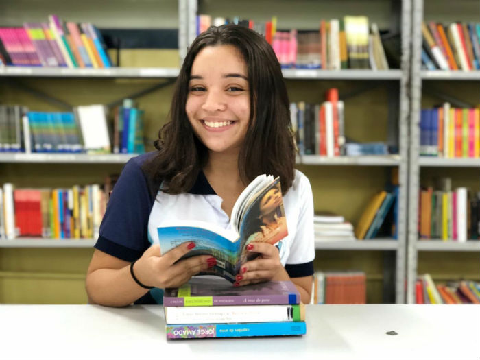 Layza Silva, 15 anos, vai fazer o SSA pela primeira vez e quer cursar medicina.