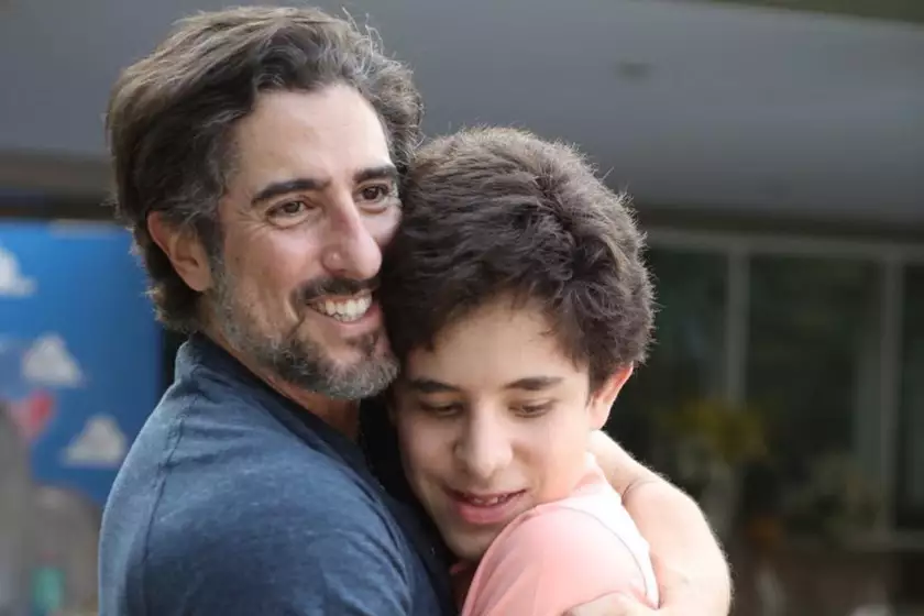 Marcos Mion com seu filho Romeo, de 14 anos/Reprodução/Instagram