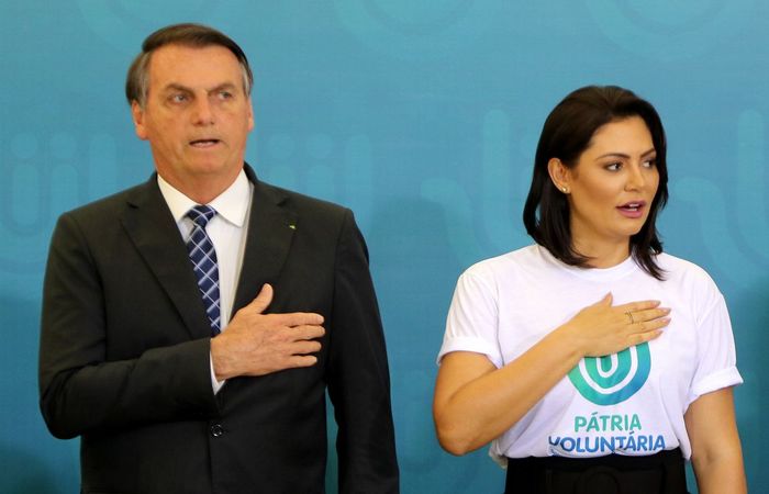 A primeira-dama Michelle Bolsonaro é a presidente do conselho do programa Pátria Voluntária./Foto: Wilson Dias/Agência Brasil
