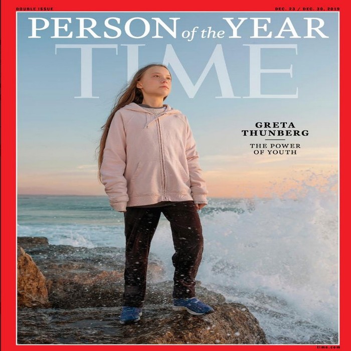 Ativista Greta Thunberg é escolhida a 'Pessoa do Ano' pela revista Time./Foto: Reprodução/Revista Time Ativista Greta Thunberg é escolhida a 'Pessoa do Ano' pela revista Time./Foto: Reprodução/Revista Time