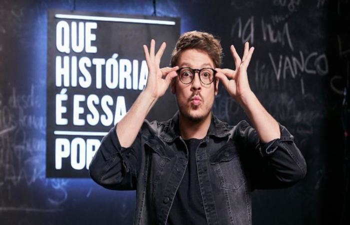 Curioso e ateu praticante, como ele mesmo define, Porchat já visitou igrejas evangélicas, centros de umbanda e lê bastante sobre religiões/Juliana Coutinho/Divulgação Curioso e ateu praticante, como ele mesmo define, Porchat já visitou igrejas evangélicas, centros de umbanda e lê bastante sobre religiões/Juliana Coutinho/Divulgação
