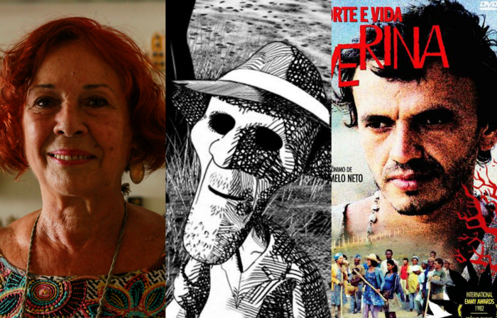 Diretora Katia Mesel, trecho de animação de Afonso Serpa e capa do filme de Zelito Viana./Foto: Thalyta Tavares/DP e Reprodução da Internet Diretora Katia Mesel, trecho de animação de Afonso Serpa e capa do filme de Zelito Viana./Foto: Thalyta Tavares/DP e Reprodução da Internet