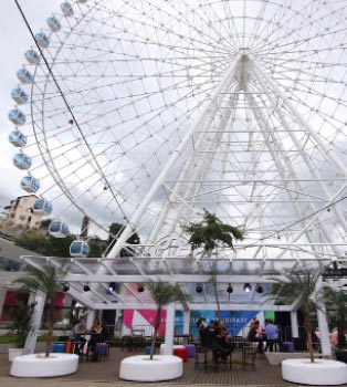 Aberta em dezembro, roda gigante Rio-Star tem 25 metros/Riotur/divulgação Aberta em dezembro, roda gigante Rio-Star tem 25 metros/Riotur/divulgação