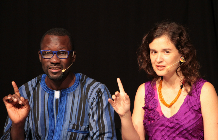 François Bamba e Laura Tamiana.