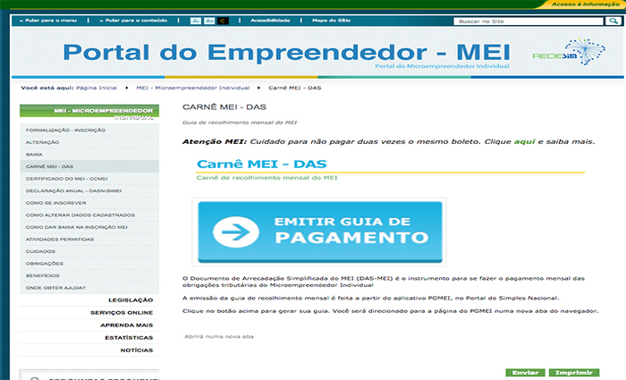 Desde o dia 1 de janeiro, todos os MEIs são obrigados a emitir a Nota Fiscal de Serviços Eletrônica (NFS-e), quando da prestação de serviços para tomador inscrito no Cadastro Nacional da Pessoa Jurídica (CNPJ)./Foto: Reprodução / Internet Desde o dia 1 de janeiro, todos os MEIs são obrigados a emitir a Nota Fiscal de Serviços Eletrônica (NFS-e), quando da prestação de serviços para tomador inscrito no Cadastro Nacional da Pessoa Jurídica (CNPJ)./Foto: Reprodução / Internet