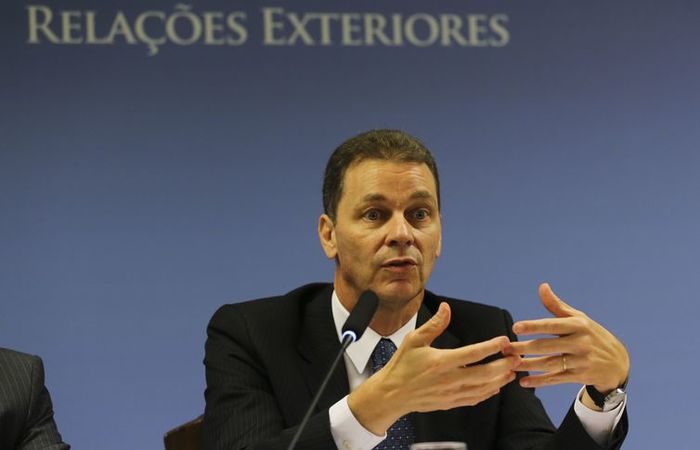 Secretário de Negociações Bilaterais na Ásia, Pacífico e Rússia, Reinaldo José de Almeida Salgado, fala à imprensa./Foto: José Cruz/Agência Brasil Secretário de Negociações Bilaterais na Ásia, Pacífico e Rússia, Reinaldo José de Almeida Salgado, fala à imprensa./Foto: José Cruz/Agência Brasil