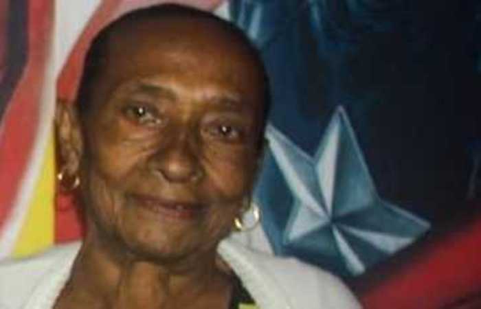 Dona Montinha, uma das fundadoras do bloco. 