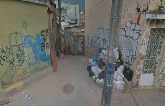 Crime ocorreu em um beco da Rua Grafito, no Bairro Santa Tereza, Região Leste de BH/Foto: Google Maps/Reprodução