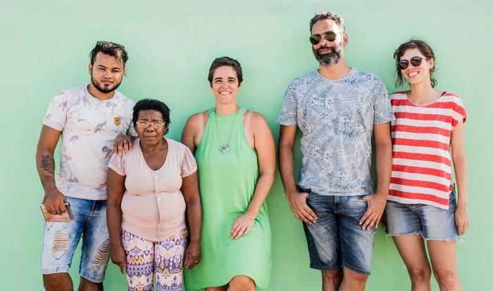 Equipe de Acesa com Odete de Pilar