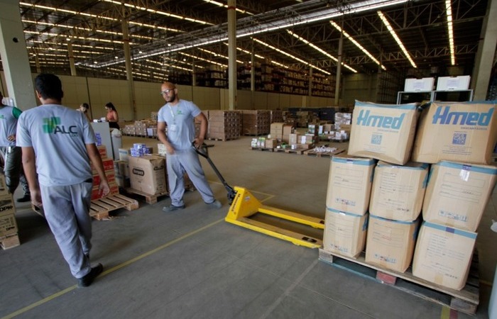 Insumos hospitalares em Centro de Logística/Foto: Secretária de Saúde/Divulgação Insumos hospitalares em Centro de Logística/Foto: Secretária de Saúde/Divulgação