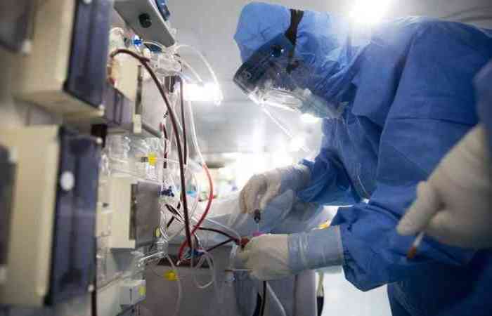 Cientistas alemães mapeiam a parte do Sars-Cov-2 responsável pela sua replicação e desenvolvem um composto para bloqueá-la./Foto: AFP / STR Cientistas alemães mapeiam a parte do Sars-Cov-2 responsável pela sua replicação e desenvolvem um composto para bloqueá-la./Foto: AFP / STR